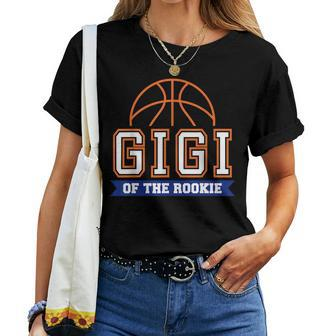 Gigi Of Rookie 1St Birthday Basketball Theme Matching Party Women T-shirt | Mazezy