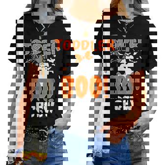 Girl Toddler Boo Crew Daycare Teacher Halloween Party Women T-shirt - Thegiftio