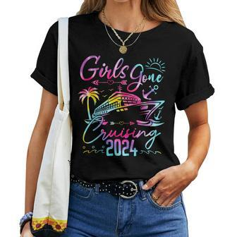 Girls Gone Cruising 2024 Girls Matching Cruise Tie Dye Women T-shirt | Mazezy