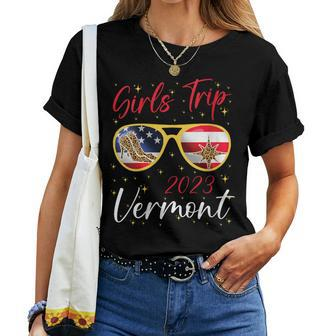 Girls Trip 2023 Vermont Family Summer Vacation Besties Trip Women T-shirt - Monsterry DE