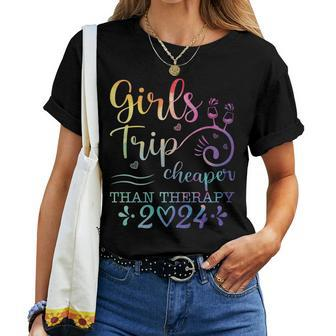 Girl's Trip 2024 Girl Friends Trip Women T-shirt | Mazezy