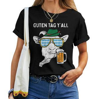 Goat Bavarian Octoberfest German Oktoberfest Women T-shirt - Seseable