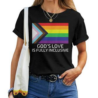 God's Love Is Fully Inclusive Lgbtqia Gay Pride Christian Women T-shirt | Mazezy