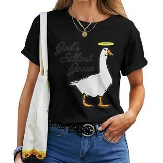 Gods Silliest Goose Fancy Women T-shirt | Mazezy