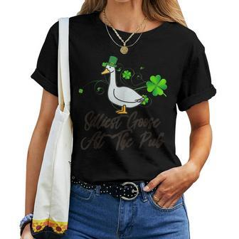 Gods Silliest Goose At The Pub Women T-shirt | Mazezy