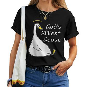Gods Silliest Goose Goose Gods Silliest Goose Women T-shirt Crewneck | Mazezy