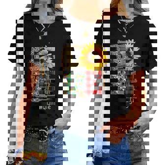 Grandma Love Gigilife Sunflower Bee Women T-shirt | Mazezy