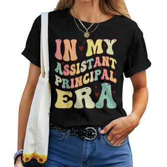 Groovy In My Assistant Principal Era Job Title School Worker Women T-shirt - Monsterry DE