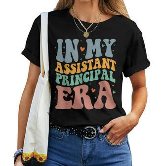 Groovy In My Assistant Principal Era Job Title School Worker Women T-shirt | Seseable CA