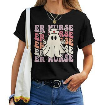 Groovy Emergency Room Nurse Halloween Costume Er Nurse Women T-shirt - Thegiftio UK