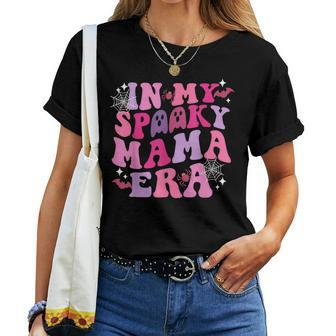 Groovy In My Spooky Mama Era Ghost Halloween Costume Women T-shirt