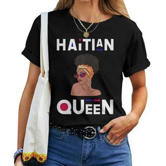 Haitian Queen Haitian Flag Black Pride Haiti Women T-shirt - Thegiftio UK