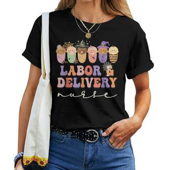 Halloween L&D Labor And Delivery Nurse Party Costume Women T-shirt - Seseable
