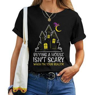 Halloween Realtor Buying House Isnt Scary Costume Women T-shirt - Thegiftio UK