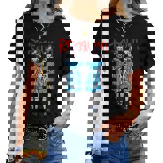 Halloween Scary Movie Cinema Classic Murder Twins Women T-shirt Crewneck | Mazezy