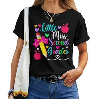 Happy Back To School Little Miss Second 2Nd Grader Girls Women T-shirt | Mazezy
