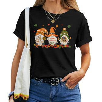 Happy Thanksgiving Fall Gnomes Pumpkin Spice Turkey Hippie Women T-shirt | Mazezy DE