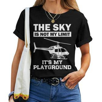 Helicopter Pilot For Men Women Chopper Lovers Women T-shirt | Mazezy