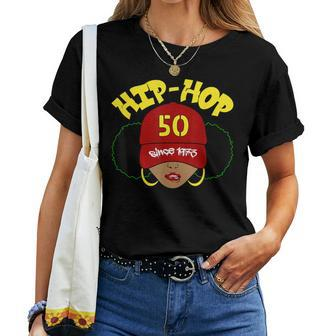 Hip Hop Is 50 50Th Anniversary Afro Puffs Black Women T-shirt - Monsterry AU