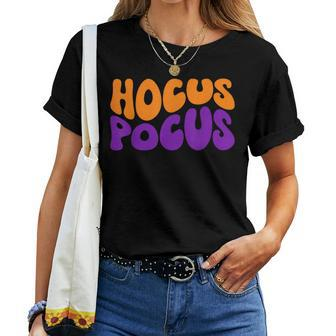 Hocus Pocus Retro Fall Halloween Hocus Pocus Halloween Women T-shirt | Mazezy