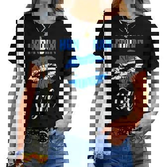 Honduran Girl Honduran Flag Lips Proud Honduras Women T-shirt - Thegiftio