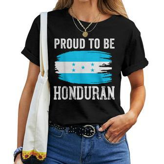 Honduras Flag Girl Catracha Mujer Honduran Camiseta Women T-shirt | Mazezy
