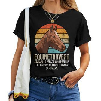Horse Lover Equestrian Horse Rider Horse Trainer Horse Women T-shirt - Seseable