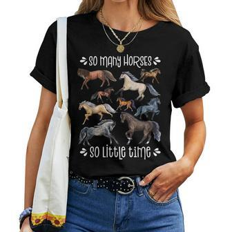 Horse Lover Horseback Riding Equestrian Horse Women T-shirt