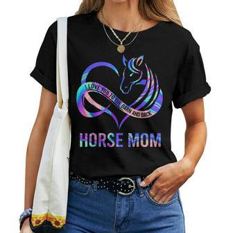 Horse Mom I Love You To The Barn And Back Cowgirl Riding Women T-shirt | Mazezy