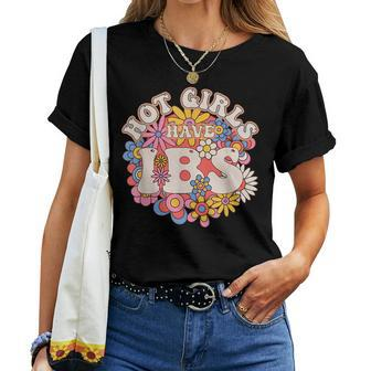 Hot Girls Have Ibs Groovy 70S Irritable Bowel Syndrome Women T-shirt | Mazezy