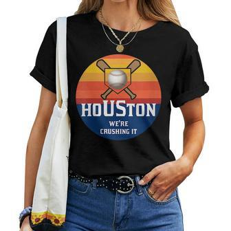 Houston Texas Baseball City Of Houston Pride Women T-shirt Crewneck | Mazezy