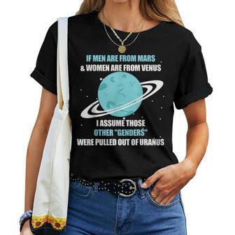 If Men Are From Mars And Women Are From Venus I Assume Those Women T-shirt Short Sleeve Graphic - Thegiftio UK