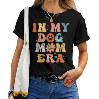 In My Dog Mom Era Groovy Funny Dog Lover Women T-shirt Short Sleeve Graphic - Thegiftio UK