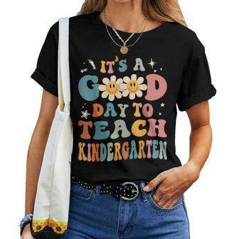 Its A Good Day To Teach Kindergarten Teacher Back To School Women T-shirt Short Sleeve Graphic - Thegiftio UK