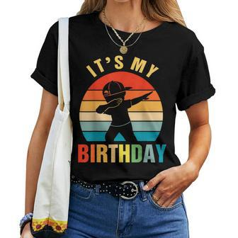 It's My Birthday For Boys Girls Dabbing Party Women T-shirt