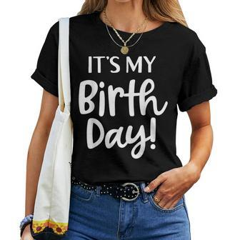 It's My Birthday Girls Birthday Squad Party Theme Women T-shirt - Seseable