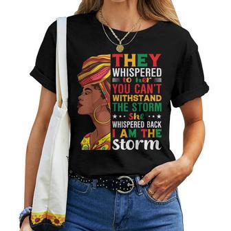 Junenth African American Women They Whispered To Her Women T-shirt | Mazezy