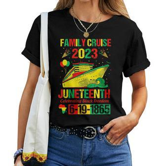 Junenth Family Cruise Celebrating Black Freedom Women T-shirt | Mazezy