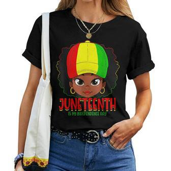 Junenth Is My Independence Day Black Women Black Pride Women T-shirt - Seseable