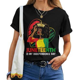 Junenth Women Queen African American Black Women Women T-shirt - Thegiftio UK