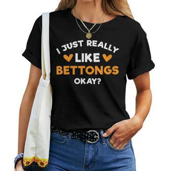 I Just Really Like Bettongs Rat Kangaroo Humor Women T-shirt | Mazezy