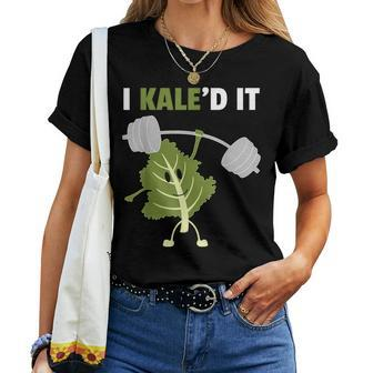 Kaled It Cute Vegetarian Gym Teacher Veggies Vegan Women T-shirt | Mazezy