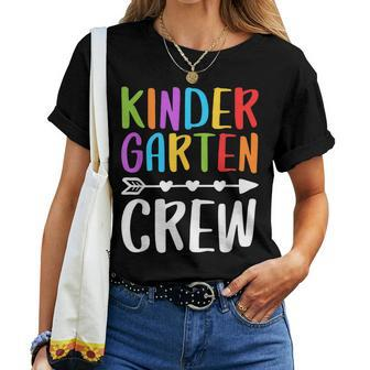 Kindergarten Crew Kindergarten Teacher Student Women T-shirt | Mazezy