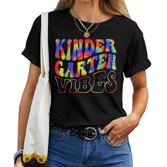 Kindergarten Vibes Tie Dye Back To School Teacher Women T-shirt - Monsterry UK