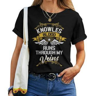 Knowles Blood Runs Through My Veins Women T-shirt - Seseable