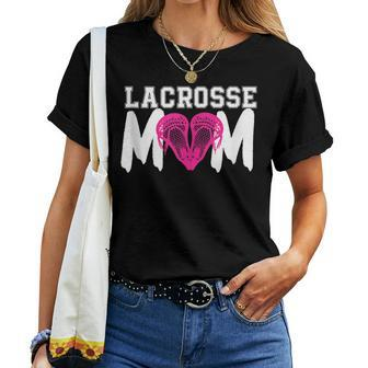Lacrosse Mom Heart Lax For Moms Women T-shirt | Mazezy UK