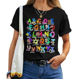 Learn Alphabet Abc's For Boys Adults Preschool Teacher Women T-shirt - Monsterry DE