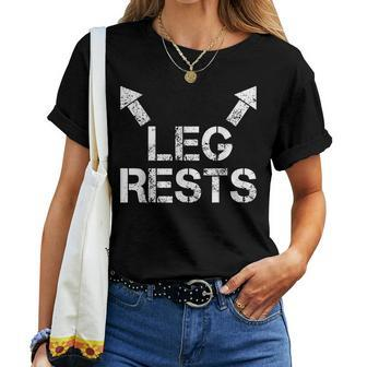 Leg Rests Retro Sarcastic Saying Adult Humor Graphic Women T-shirt - Monsterry AU