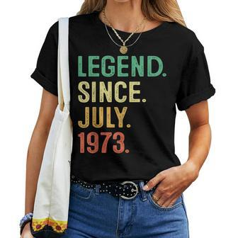 Legend Since July 1973 50Th Birthday Men 50 Years Old 50Th Birthday Women T-shirt | Mazezy