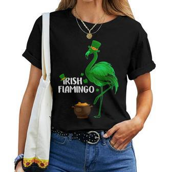 Leprechaun Hat Irish Flamingo St Patricks Day Women T-shirt | Mazezy AU